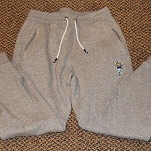 Men's GOAT Gray Joggers with Embroidered Logo Medium